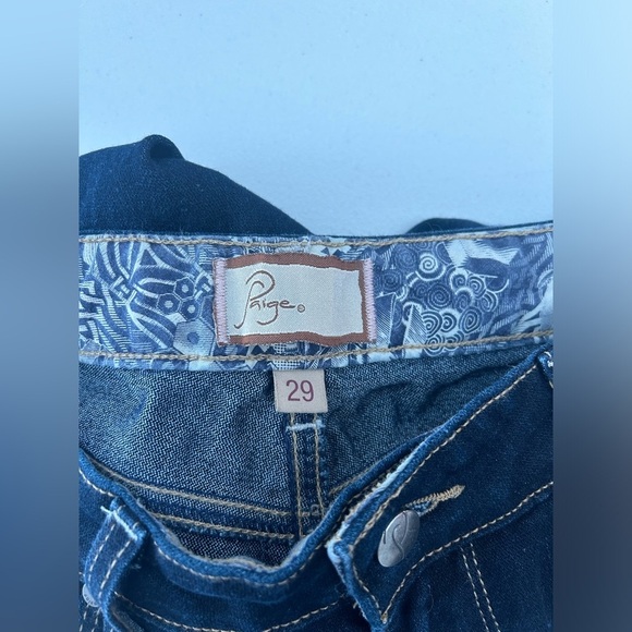 Paige Roxie Crop Jeans Women’s 29 Dark Wash - Picture 3 of 8